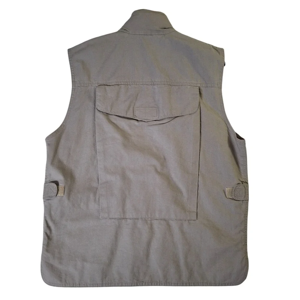 Vintage Banana Republic Vest Mens M Safari‎ Fishing Khaki Beige Tackle Utility